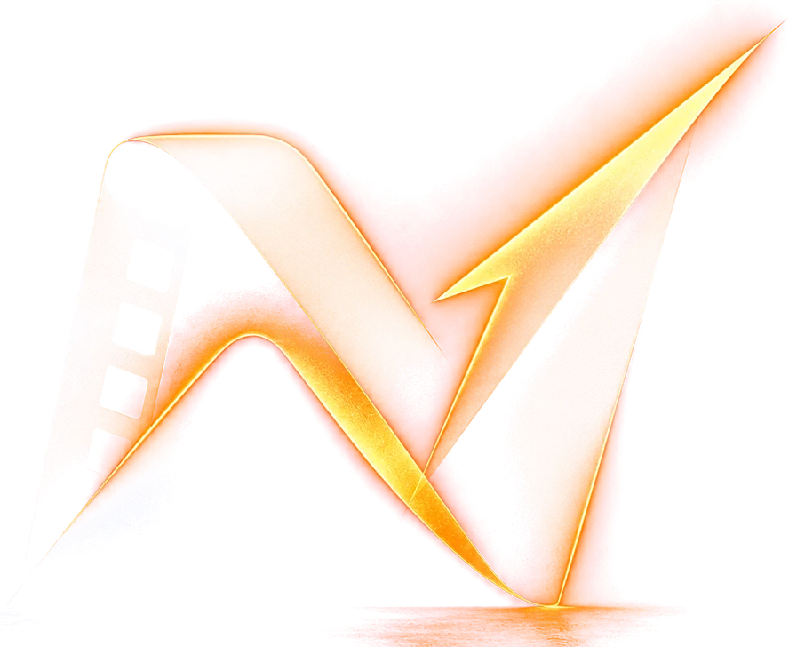 NarraVolt emblem: a film strip folding into a lightning bolt in the shape of an N